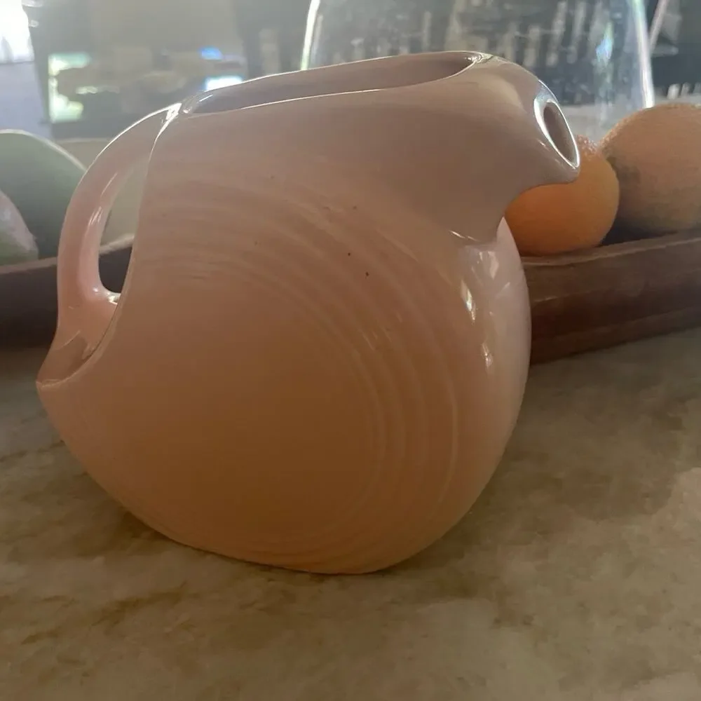 Vintage Fiesta Apricot disc pitcher